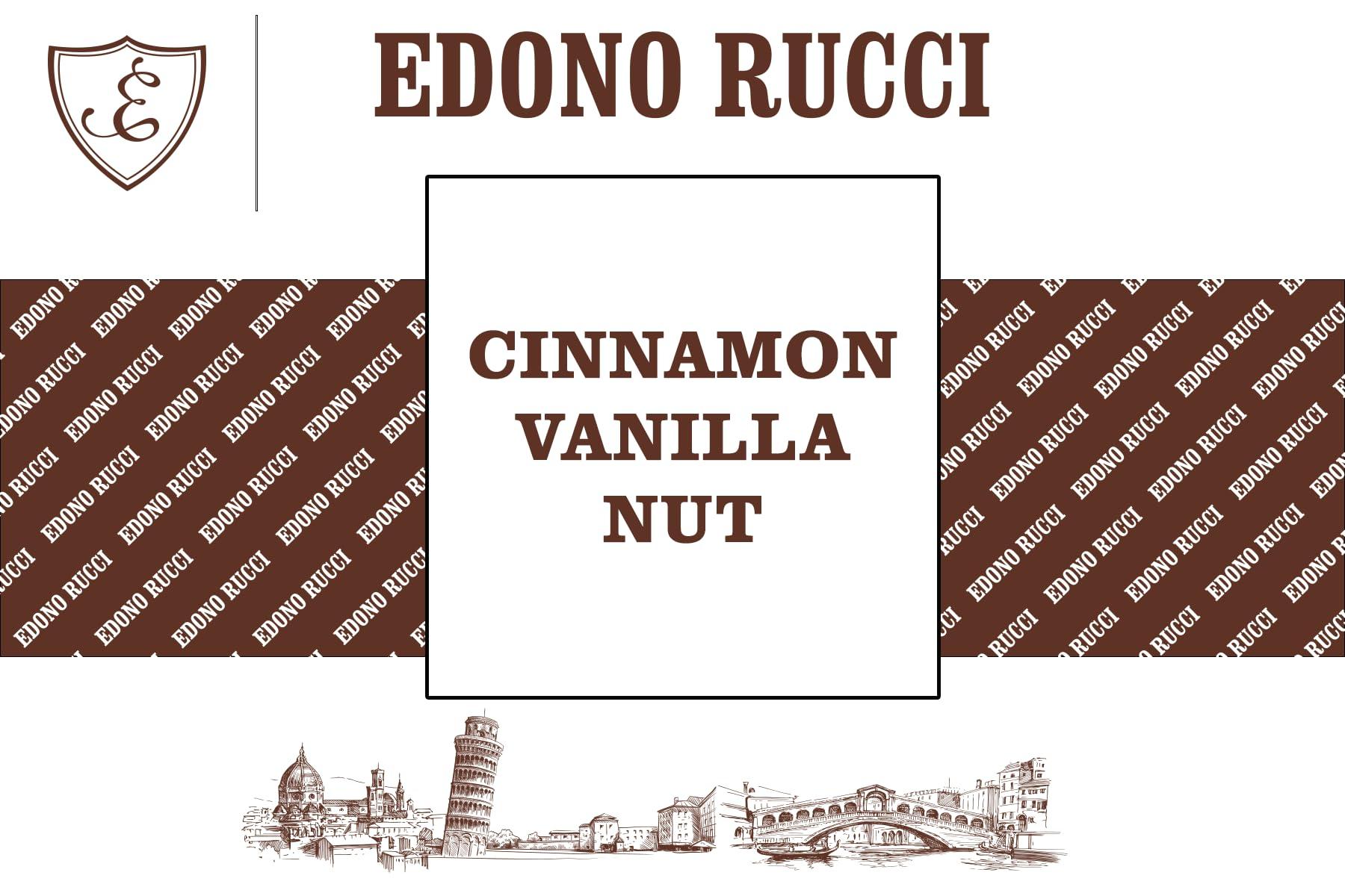 Corim Industries Edono Rucci Cinnamon Vanilla Nut Powdered Cappuccino Mix, 4 bags (2lbs Each)