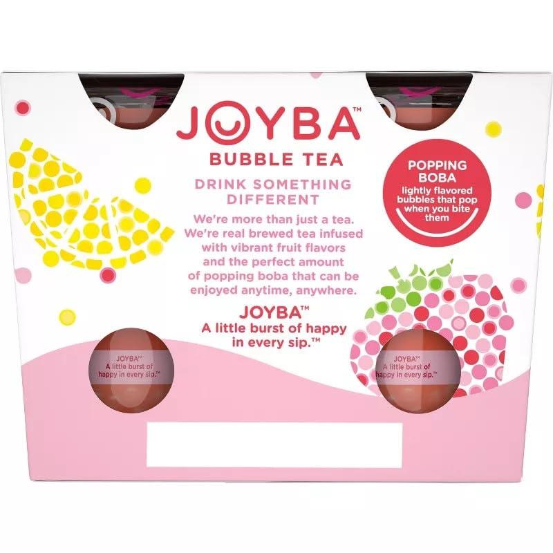BEN & JANE Joyba Bubble Tea Strawberry Lemonade Green Tea Pack of 4