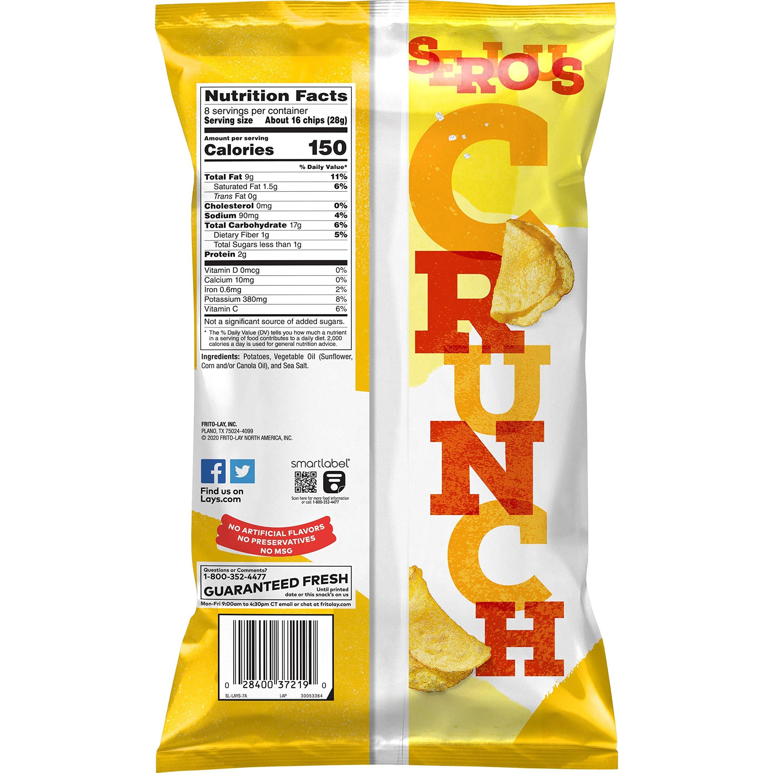 Lay's Lay\'s Kettle Cooked Potato Chips, 8 Oz