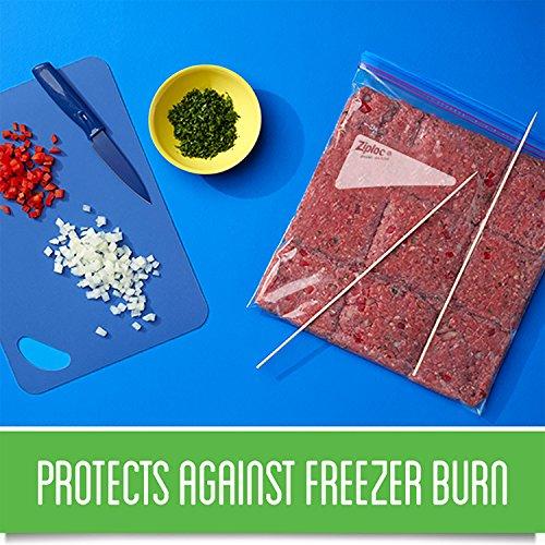 Ziploc Ziploc Quart Food Storage Freezer Bags, Grip 'n Seal Technology for Easier Grip, Open, and Close, 38 Count, Pack of 3 (114 Total Bags)