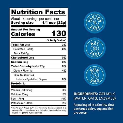 Judee's Gluten Free Judee’s Oat Milk Powder 1 lb - Vegan, Non-GMO, Soy-Free, Gluten-Free, and Nut-Free - Dairy Alternative - Use for Baking - Blends Well in Shakes and Smoothies - Add to Your Favorite Coffee and Drinks