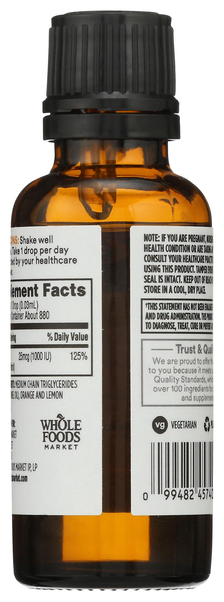 365 by Whole Foods Market 365 by Whole Foods Market, Vitamin D3 Citrus, 1 Fl Oz