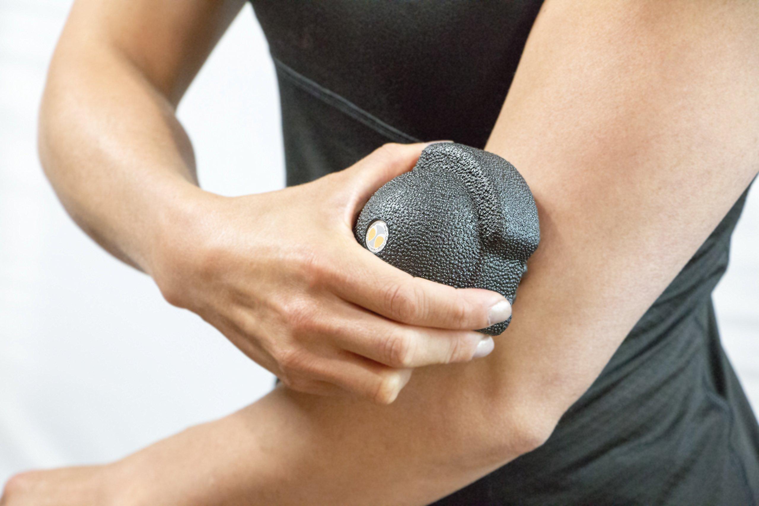Rollga Rollga Muscle Releaser Massage Ball for Trigger Point Release, Muscle Knot Massage, Lacrosse Ball Alternative, 3 Surfaces for Advanced Grip and Muscle Release