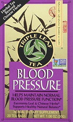 Triple Leaf Triple Leaf Blood Pressure Tea Bags, 1.06 Ounce 20 Count (Pack of 3)
