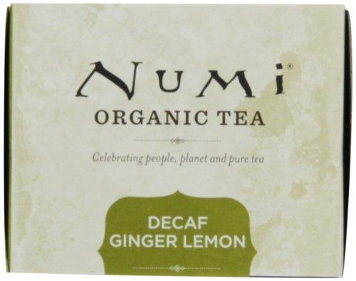 Numi Numi Organic Tea Decaf Ginger Lemon Green Tea, 16 Count (Pack of 3), (Packaging May Vary)