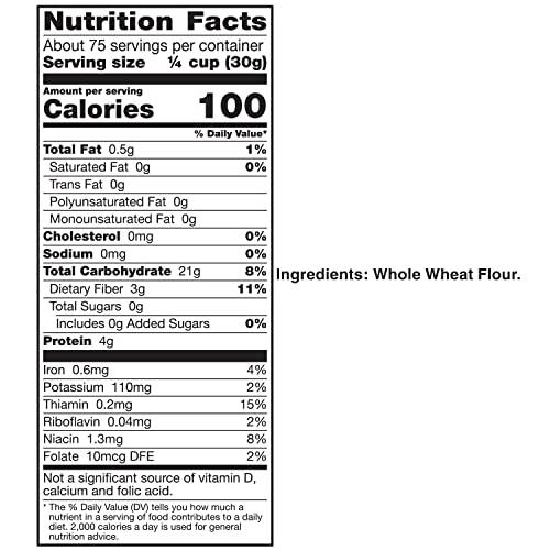 Gold Medal Gold Medal Premium Quality All Natural Whole Wheat Flour For Baking, 5 lb (Pack of 2)