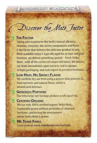 Mate Factor THE MATE FACTOR Dark Roast Yerba Mate Teabags, 20 CT