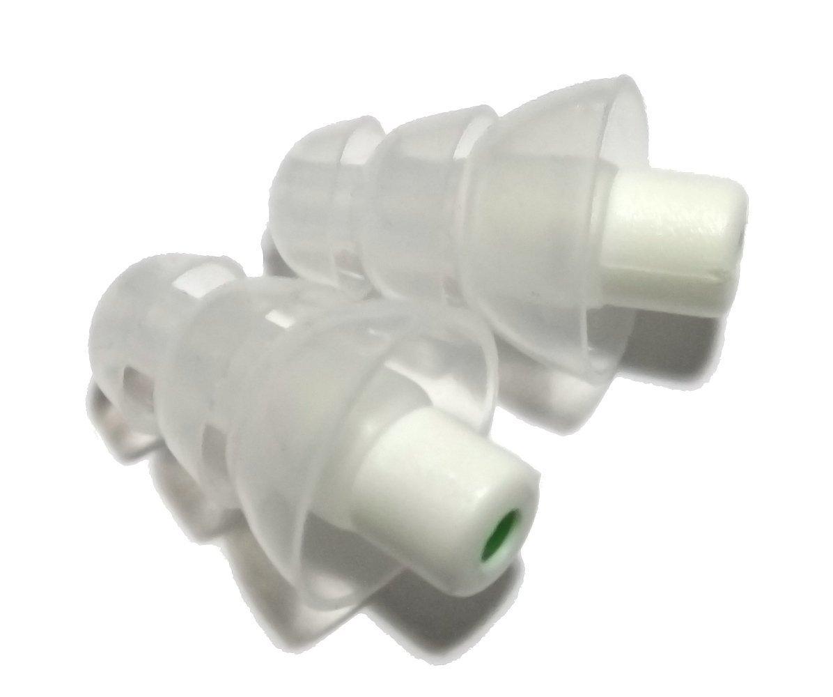 LIVEMUS!C LiveMus!c HearSafe Ear Plugs - High Fidelity Earplugs for Musician, Concert, Drummer, DJ & Clubbing - Reusable, Comfortable - Noise Protection, Cancelling (Large Size) Transluscent White