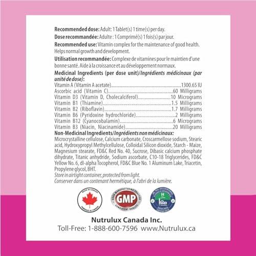 NutruLux NutruLux Women\'s Multivitamin - Halal, Vegan Gelatin-Free, High Vitamin C - Daily Wellness Tablets for Women\'s Health - Immune Support - Energy Boost - 60 Tablets (3)