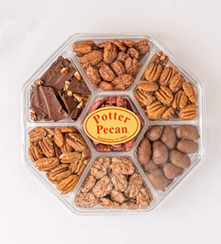 Potter Country Store Potter Country Store 7 Variety Texas Pecan Gift Sampler with Glazed and Roasted Pecans, great for Corporate, Birthday and Anniversaries 30 oz. container