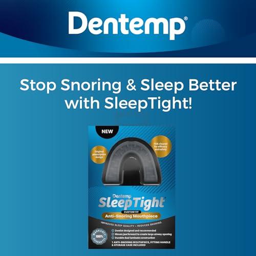 Dentemp Dentemp SleepTight Mouthpiece Anti Snoring Device - Custom Fit Snoring Mouthguard for a Sleep Apnea - Device Designed by Dentist and Made in USA 1pk
