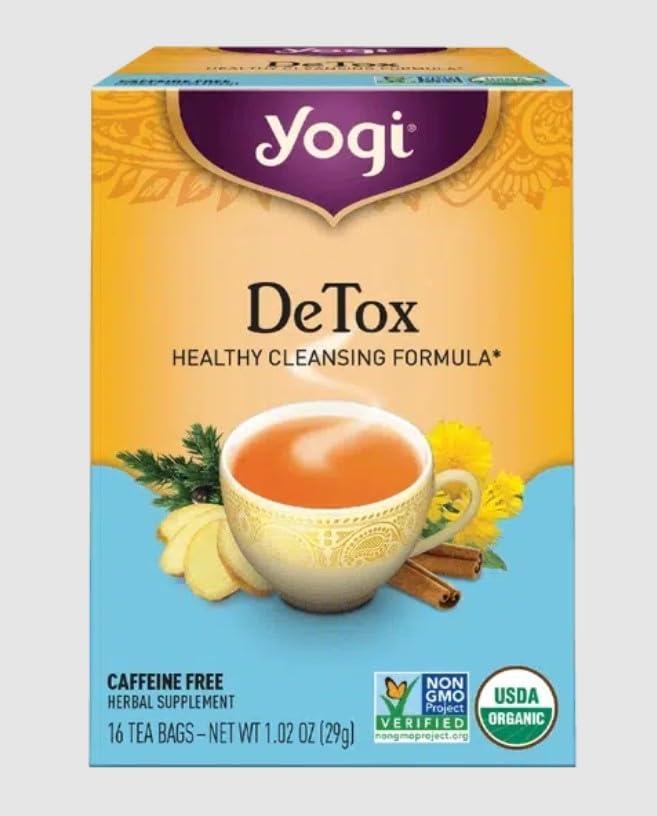 Yogi Yogi DeTox, Herbal Tea Supplement, 16-Count Tea Bags (Pack of 6) ( Value Bulk Multi-pack)