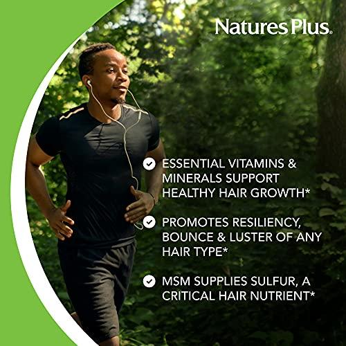 Nature's Plus NaturesPlus Men's Ultra Hair Plus, Sustained Release - 60 Tablets - All-Natural Hair Growth Supplement for Men - Promotes Fuller, Healthier Hair - Gluten-Free - 30 Servings
