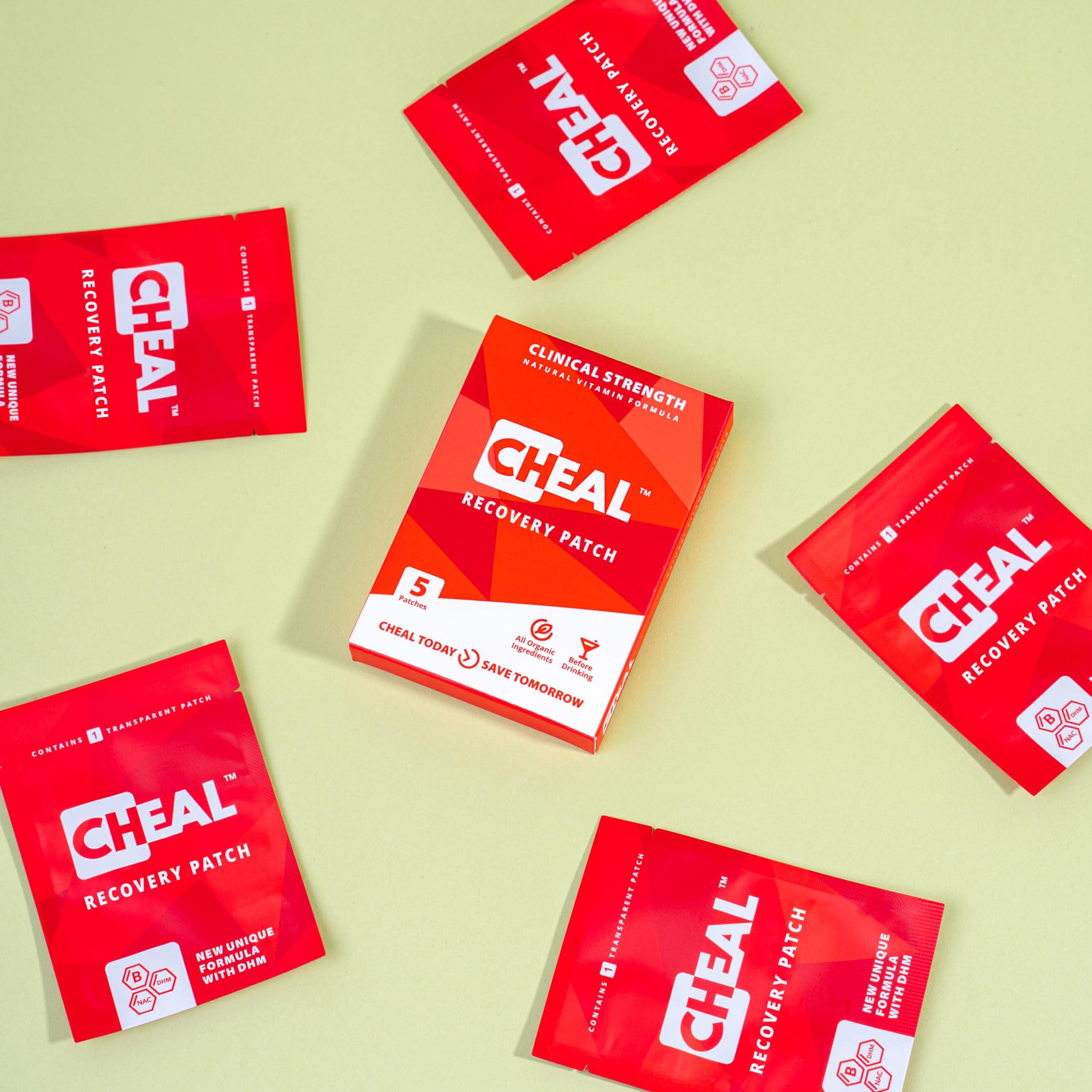 CHEAL Recovery Patch 5 Pack - Natural Replenishing Formula for Better Mornings | Before Drinking Use