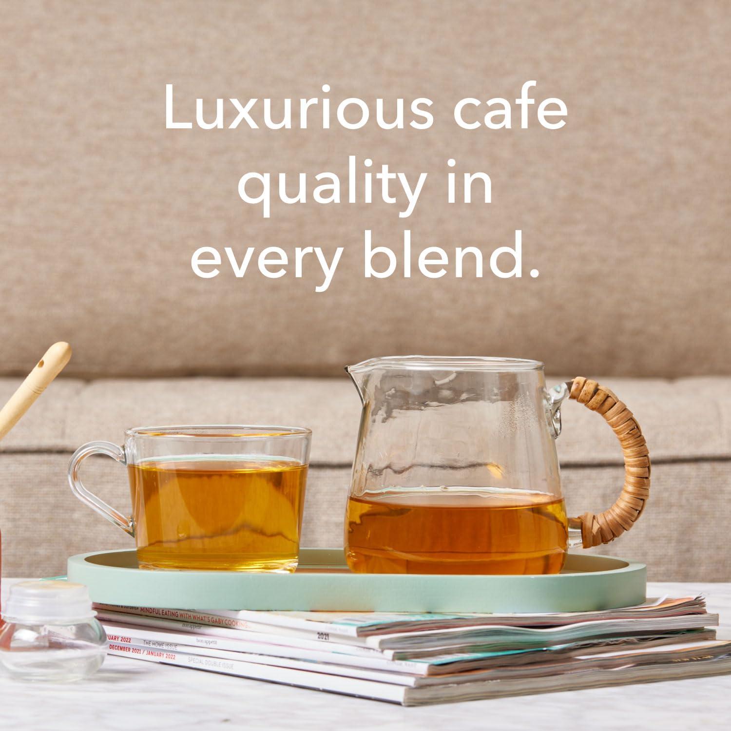 Plum Deluxe Plum Deluxe Variety Pack - Premium Loose Leaf Tea Sampler with Caffeine, Creme Brulee Earl Grey, Citrus Mint Green, Peaches & Cream Oolong, Pecan Black & Floral Black