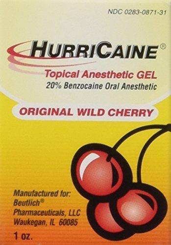 BEUTLICH PHARMACEUTICALS HurriCaine Topical Anesthetic Gel Wild Cherry - 1 oz. by Beutlich