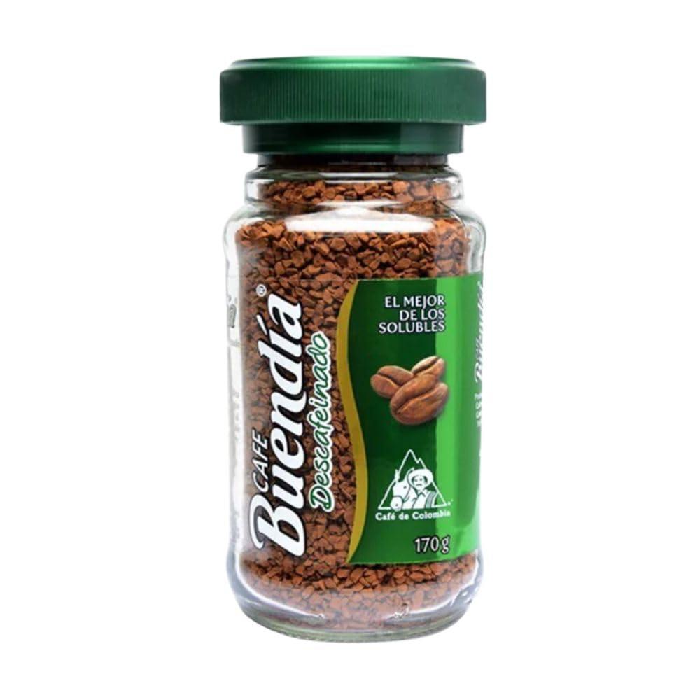 RUUFE Buendia Instant Coffee Decaffeinated Coffee (2 Pack) 100% Colombian Coffee- Caf 5.9 oz - Cafe Instantaneo Descafeinado Cafe Colombiano Colombian Coffee