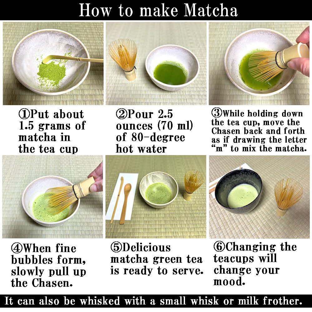 zencha zencha - Japan Kyoto Organic Green Tea Matcha Powder - brilliant dark green - 100% naturally ceremonial grade - zen tea - (1.76 Ounce)