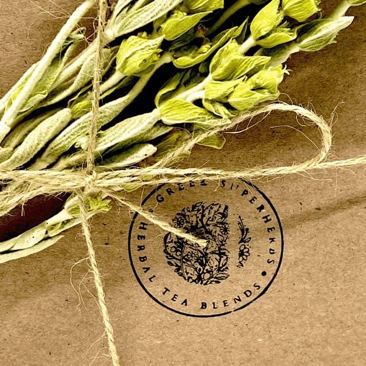 Greek Superherbs Calm Tea | Loose Herbal Tea for Relaxation | Lavender Buds, Chamomile Flowers, Lemon Balm Leaves | 100% Wild Crafted, Caffeine Free, Natural, Earthy Flavor | 30G (1.1OZ)