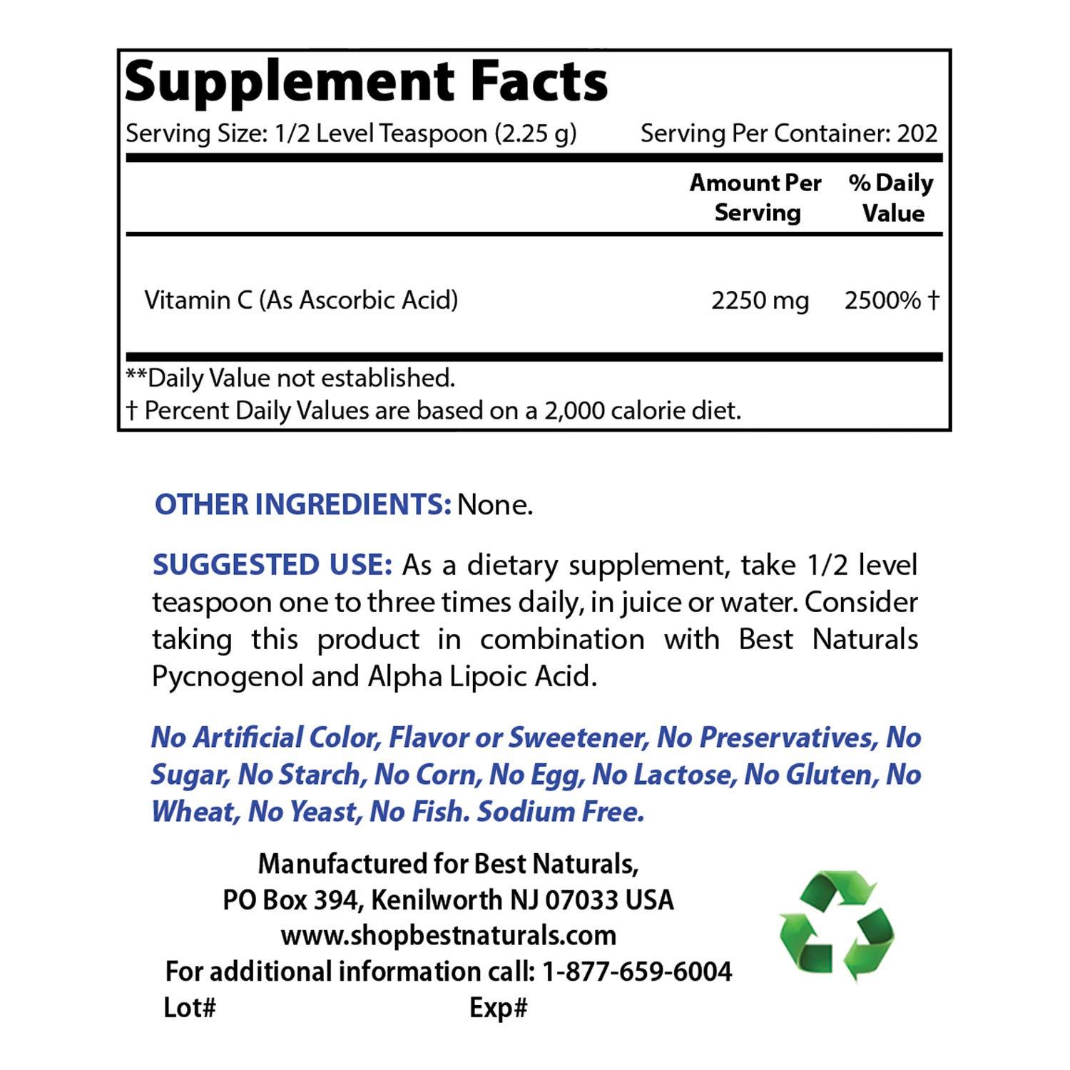 Best Naturals Best Naturals MSM Powder & Vitamin C Powder