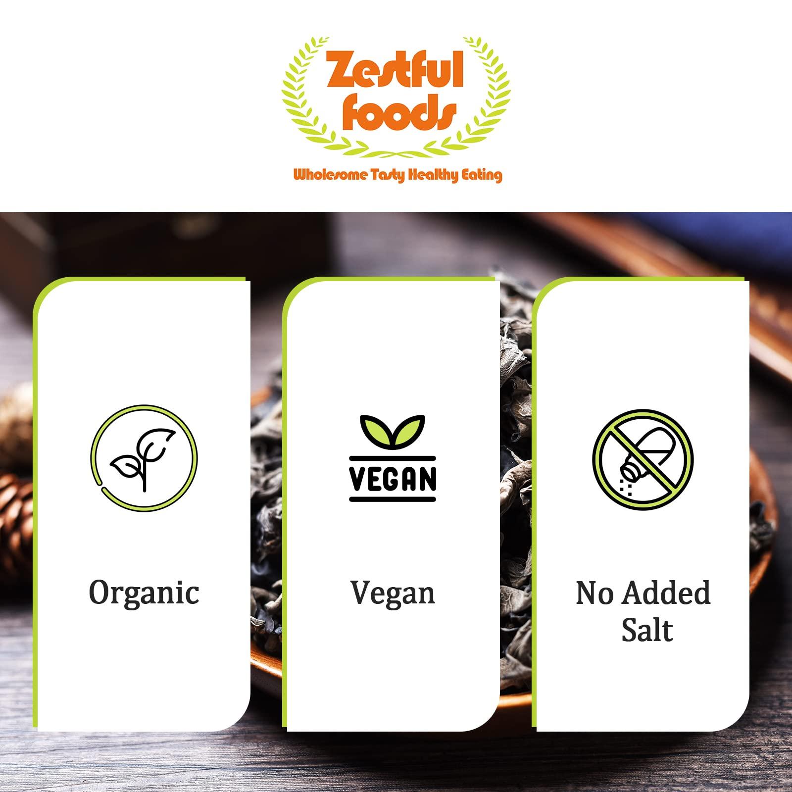 Zestful Foods Zestful Foods Premium Dried Black Fungus Dried Wooder Mushroom(black fungus mushroom) All Natural,Gluten-Free 8 Oz.