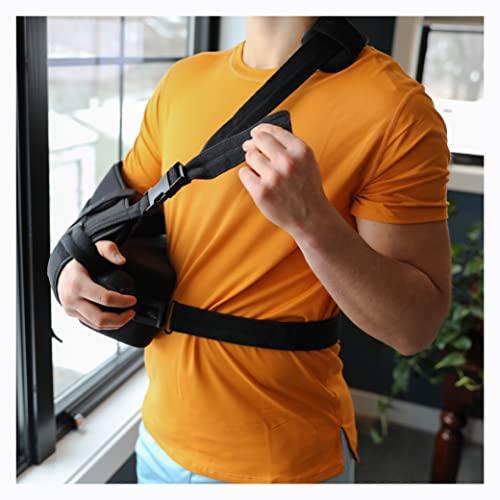 BraceAbility BraceAbility Abduction Shoulder Sling - Rotator Cuff Immobilizer Brace with Padded Relief Support Wedge and Ball for Right or Left Arm Pain From Post-Surgery or Tear Recovery and Subluxation (Medium)