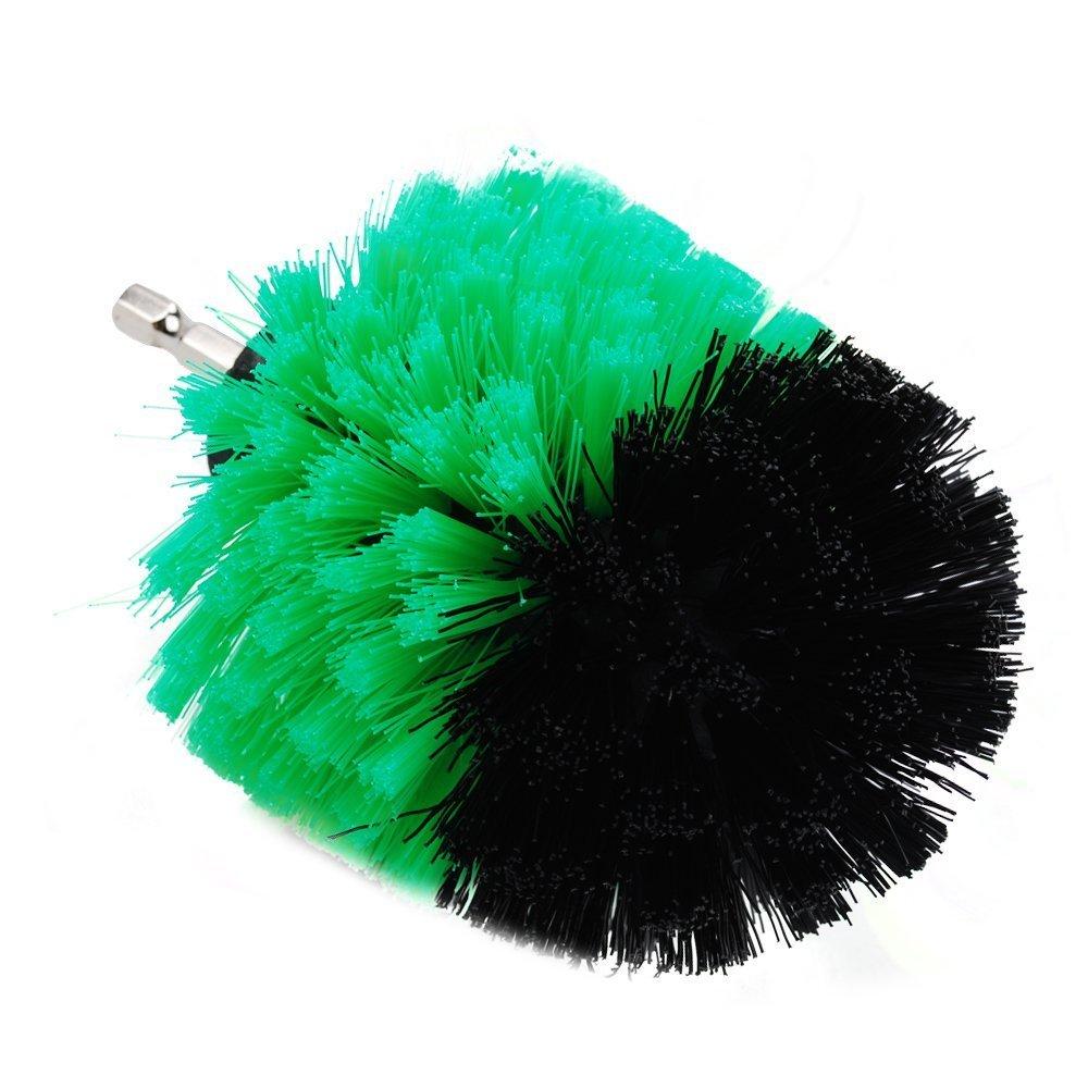 DUOSHIDA DUOSHIDA Drill Brush Soft Medium Stiff Bristle Powered Scrub Attachments Cleaning Kit for Bathroom Shower Grout Carpet Tires Boats Ceramic Marble Wheels Glass Carpets Upholstery (2\'\'+3\'\'+4\'\'+5\'\'+5\'\')