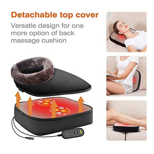 Snailax Snailax 2-in-1 Shiatsu Foot and Back Massager with Heat and Hand Massager Bundle | Kneading Feet Massager with Heating Pad, Back Massage Cushion Foot Warmer,Massagers for Back,Leg,Foot Relief