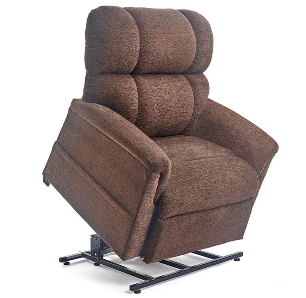 Golden Technologies Golden Technologies Comforter Series PR-531-LAR Large PR531 375 lb. Weight Capacity 3 Position Power Lift Chair Recliner - Bittersweet Dark Brown Fabric