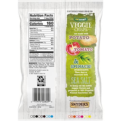 EatSmart Eatsmart Snacks, Veggie Crisps with Sea Salt, 1.25 Oz (Pack of 8)