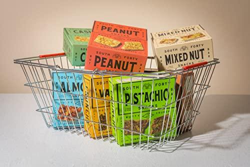 SOUTH FORTY SNACKS South 40 Snacks Mix of 6 Nut Bars, Extra Crunchy and Simple Nut Snack Bar, Nuts and Honey, Healthy Sweet Nut Clusters, Individually Wrapped Mediterranean Snacks, Natural Protein(40g Bar, Pack of 12)