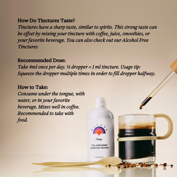 Rainbo Rainbo Mushroom Bundle, 11:11 Multi Mushroom Extract + Chaga Mushroom Tincture, Dual Extract Daily Mushroom Tinctures for Comprehensive Immune Support, Vegan Liquid Mushroom Supplements