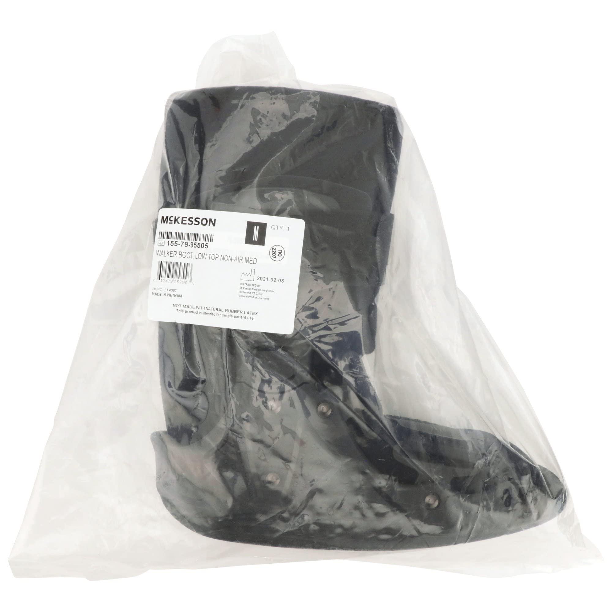 McKesson McKesson Low-Top Non-Air Walker Boot, Ankle Sprains and Fractures, Lightweight, Medium, 1 Count