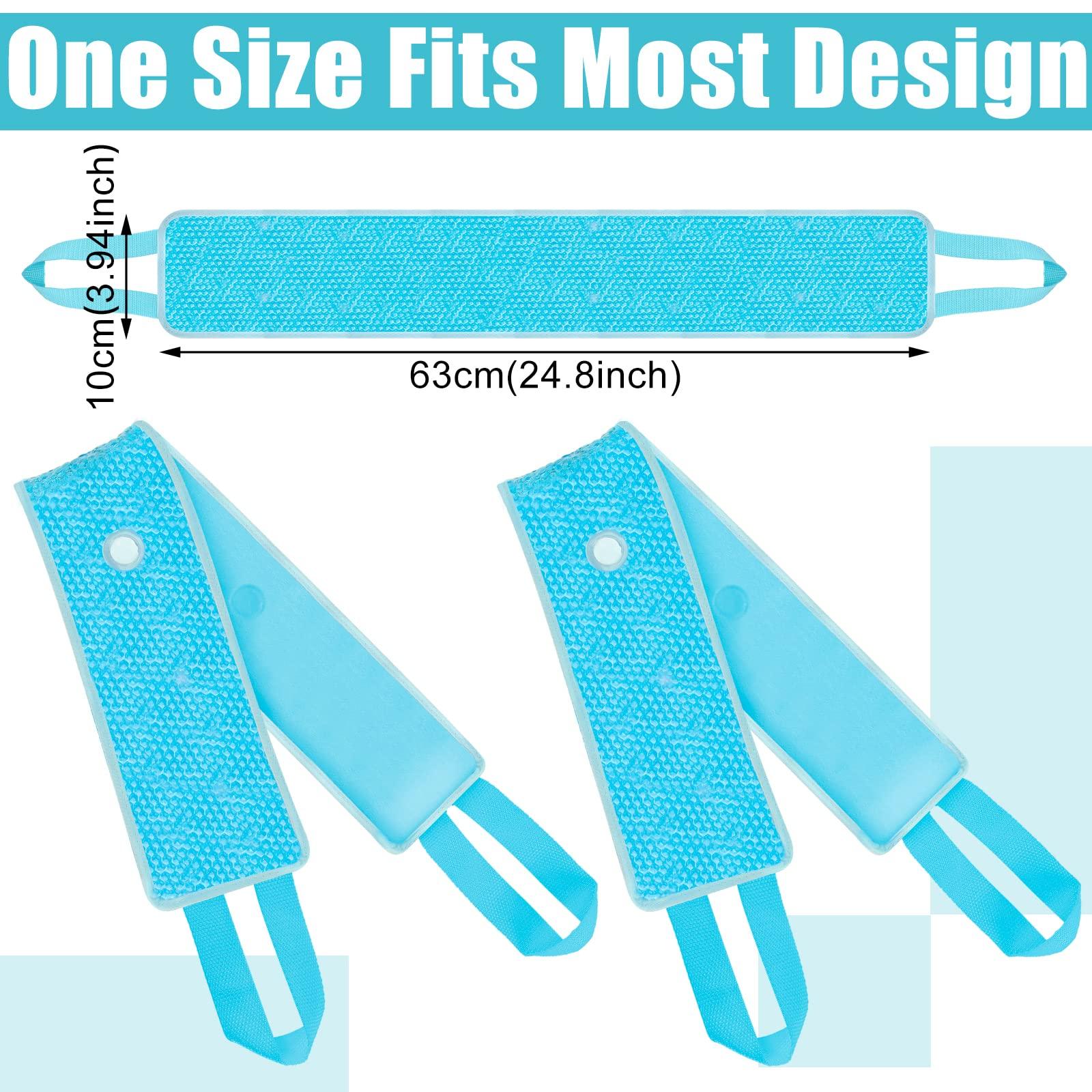 Hoolerry 2 Pack Cooling Neck Wraps Ice Packs Cold Compress and Hot Compress for Injuries Reusable Gel Neck Ice Pack Wrap Ice Pack for Neck Cold Packs for Sports Neck Effectively Relieve(Blue)