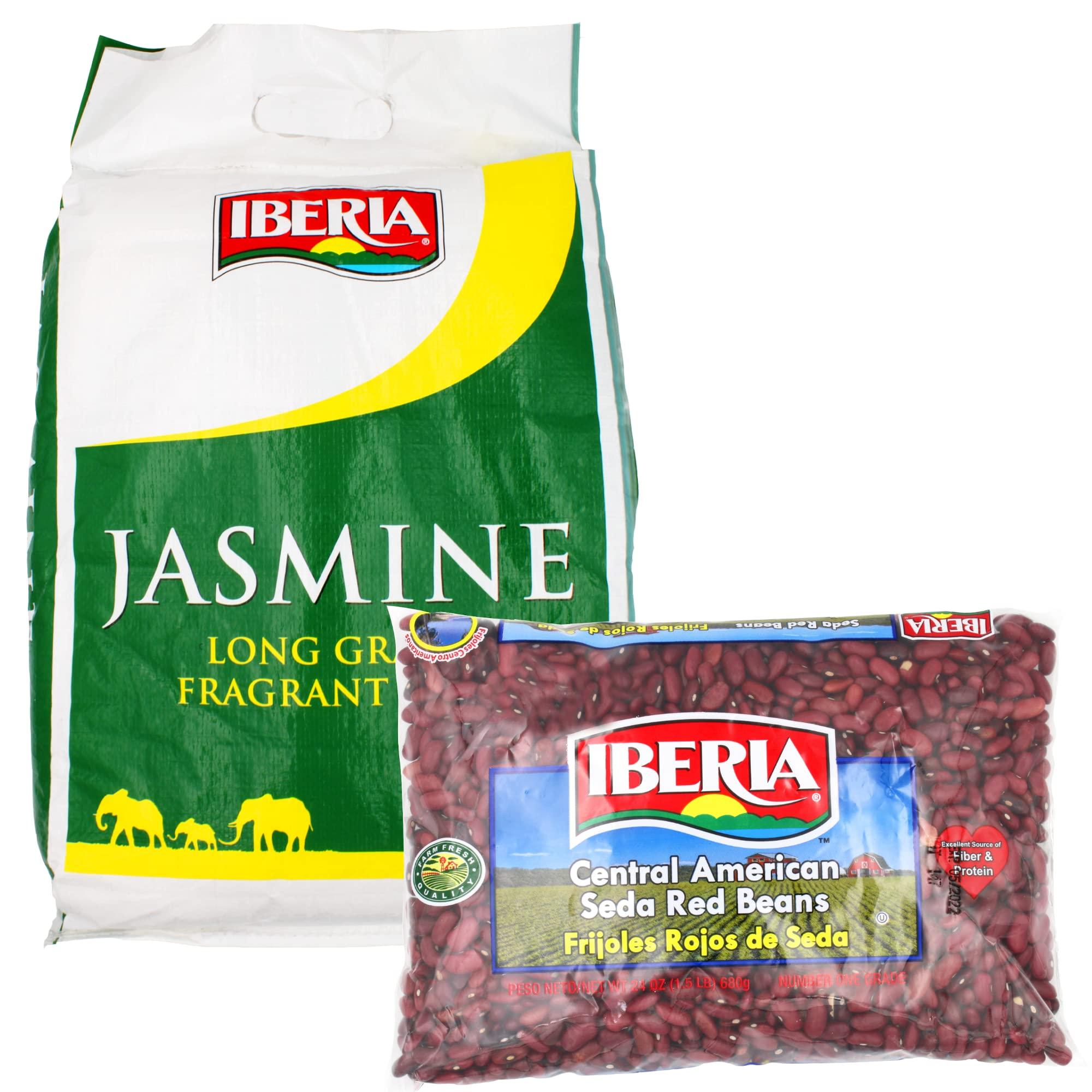 Iberia Iberia Jasmine Long Grain Fragrant Rice, 18 lb. + Ibeia Seda Beas, 1.5 lb.