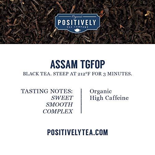 Organic Positively Tea Company Organic Positively Tea Company, Assam TGFOP Black Tea, Loose Leaf, 4 Ounce