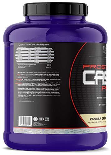Ultimate Nutrition Ultimate Nutrition Prostar Micellar Casein Protein Powder 24 Grams of Protein, 9.9 Grams of EAAS, and 4.6 Grams of BCAAS-69 Servings,Vanilla Powder,5 Pounds