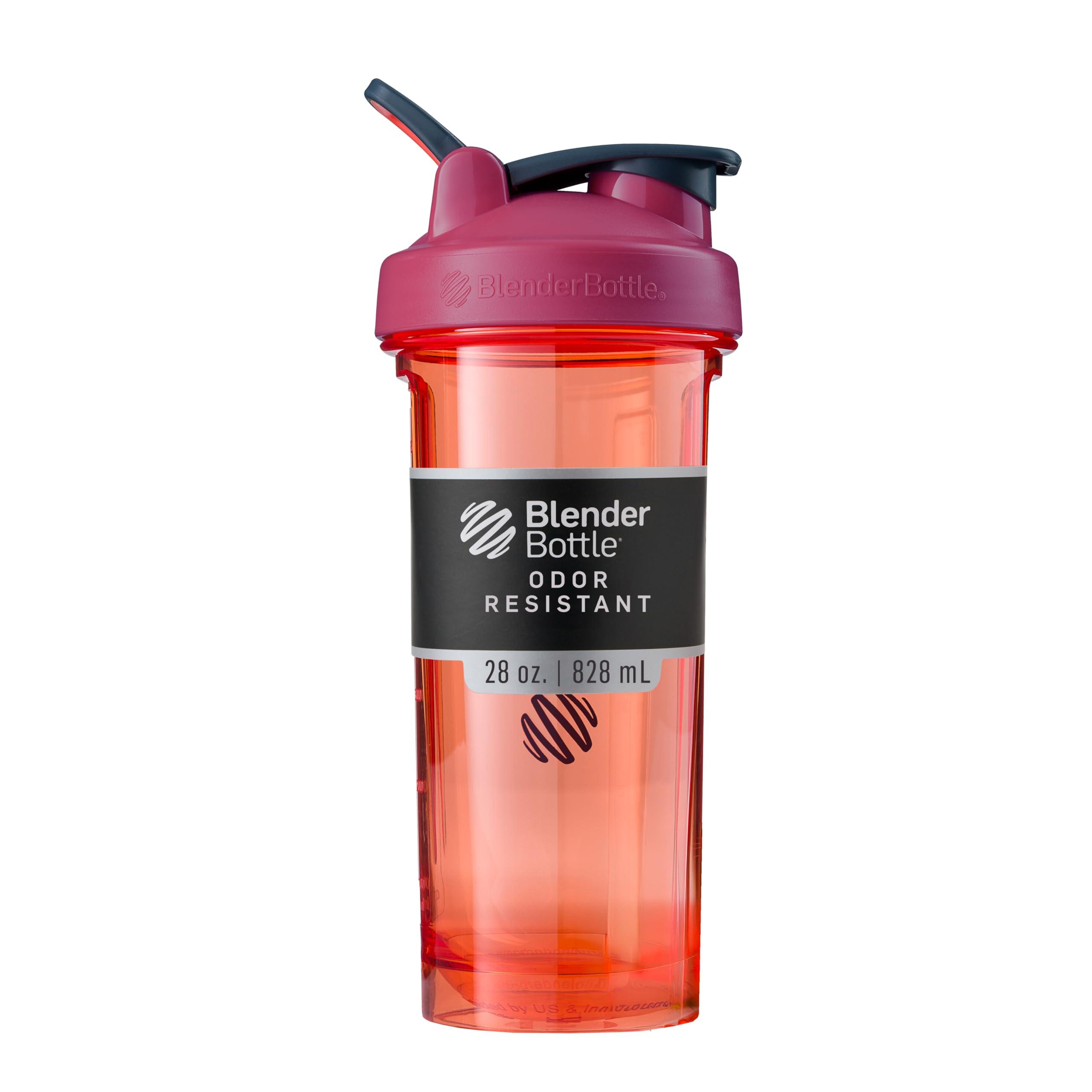 BlenderBottle BlenderBottle Shaker Bottle Pro Series Perfect for Protein Shakes and Pre Workout, 28-Ounce, Full-Color Coral
