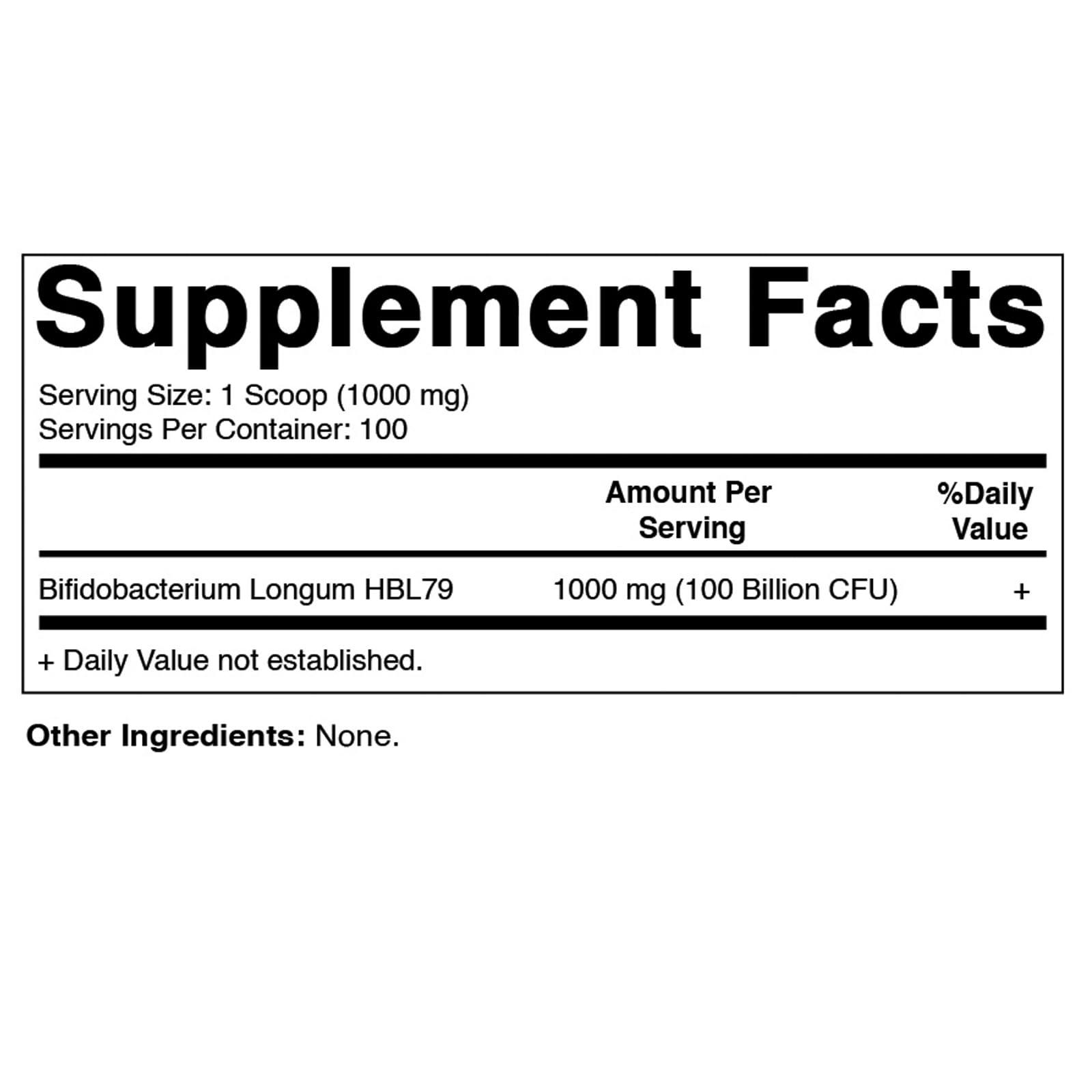 Vitamatic Vitamatic Bifidobacterium Bifidum Probiotic Powder - Digestive Health Support - 100 Gram (3.5 OZ) - 100 Servings