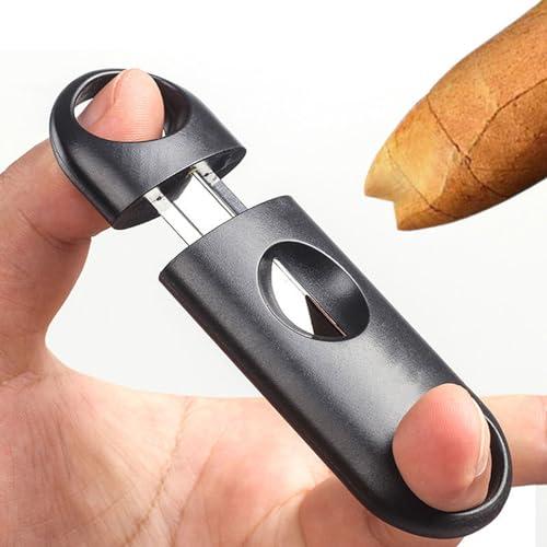 tlhaoa Cigar Cutter Cigar Punch Guillotine Cigar Cutter & V-Cut Cigar Cutter 3 Pack Perfect Combo of Cigar Accessories for Men (3 Pack, Silver)