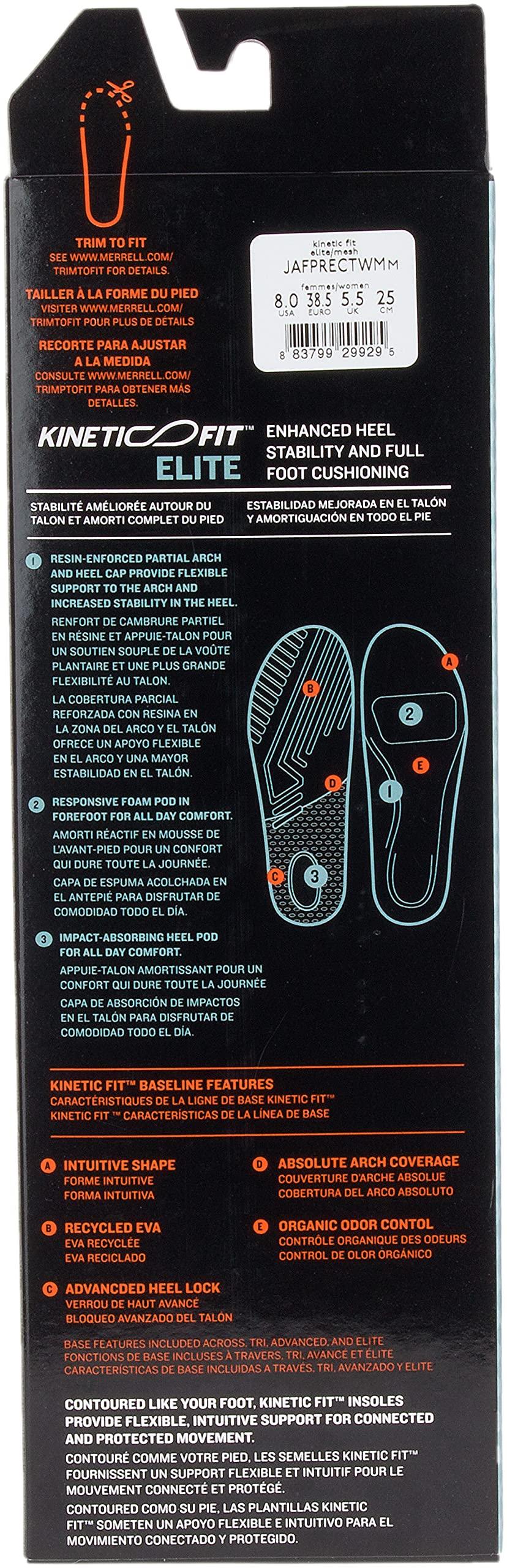 Merrell Merrell Elite Kinetic Fit Insoles/Women's US 5