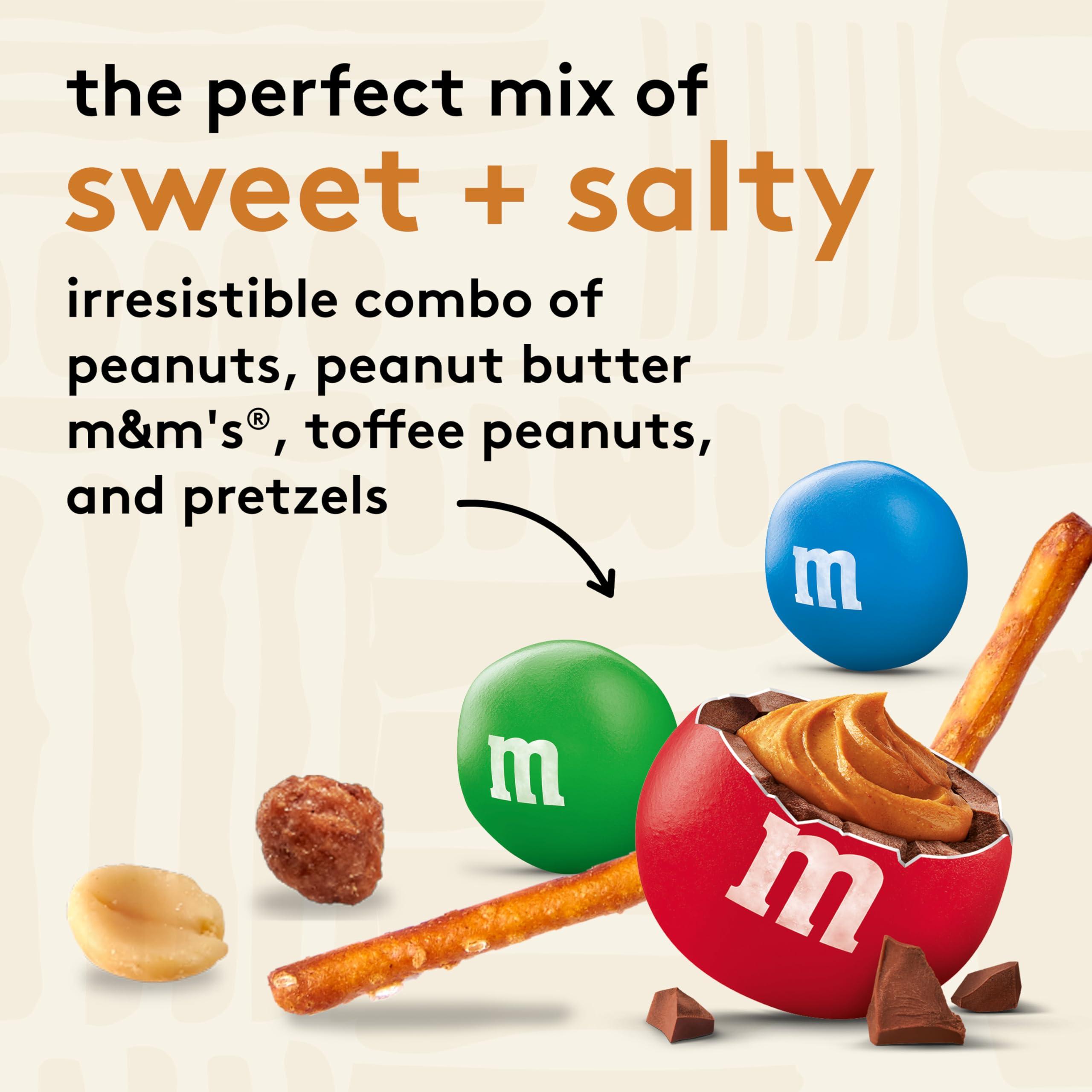 Snak Club Snak Club Peanut Butter Chocolate Trail Mix with Peanuts, Peanut Butter M&MS, Toffee Peanuts, and Pretzels, 6 oz Per Bag, 6 Resealable Bags