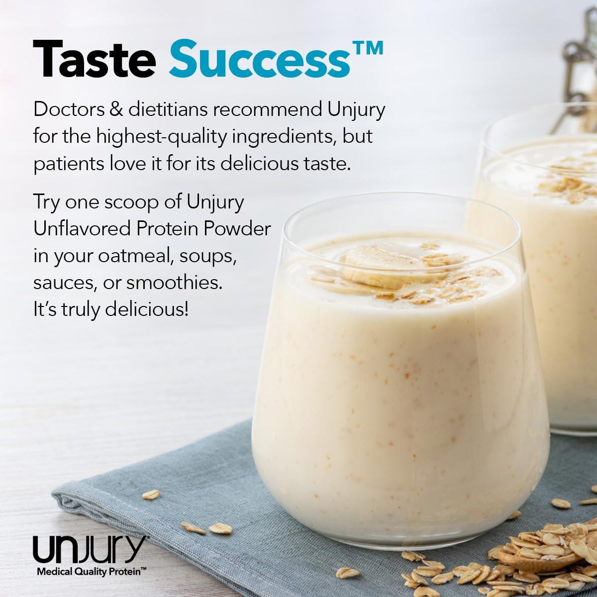 Unjury Unjury Unflavored Protein Powder | 21g 100% Whey Isolate Protein Powder | Unflavored Whey Protein Powder | Low Carb and Sugar Free Whey Protein Isolate | Gluten Free | Certified Kosher | 15 Servings