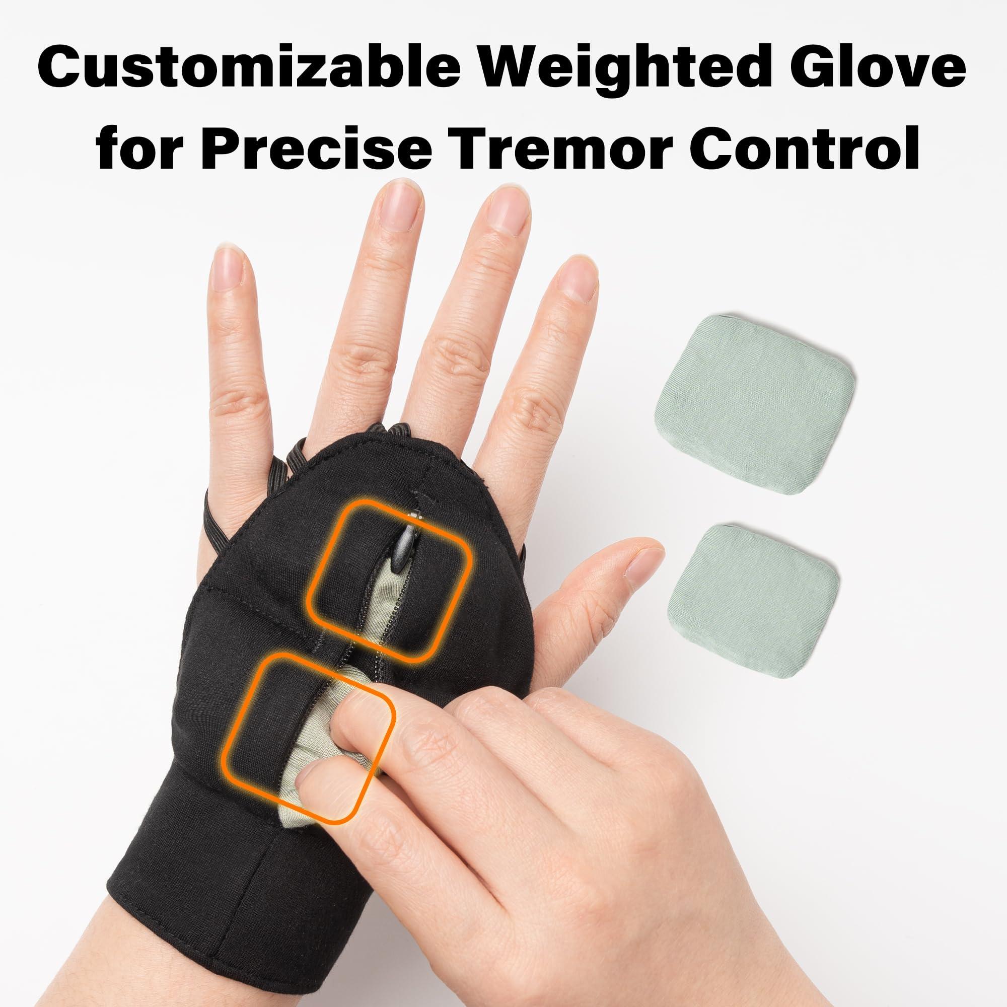 Noah Baby Weighted Gloves for Tremors, Wrist Weights for Hand Tremors and Parkinsons Patients, Steady Hand Adjustable Weighted Gloves Parkinsons, Gifts Aids for Living, Gadgets for Parkinson\'s Patients