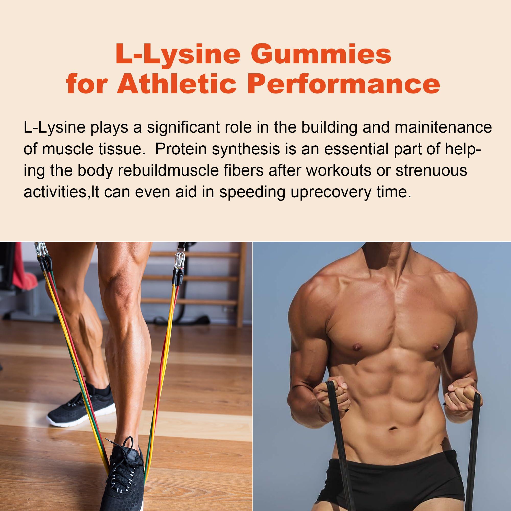 Well&Whole Well&Whole L-Lysine 1000mg Gummies - Vitamin B12 1000mcg - Essential Amino Acid Supplement for Gum, Lip Health* - L-Lysine Supplement for Kids and Adults - Vegan, Non GMO, Gluten-Free, 60 Counts