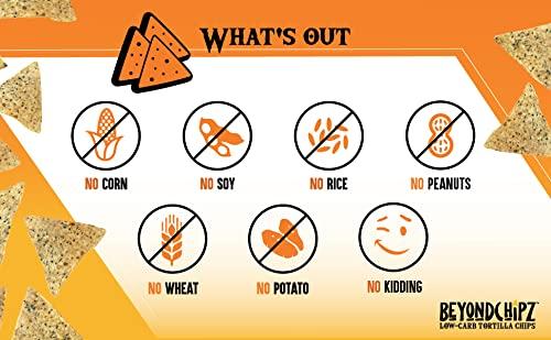 BeyondChipz BeyondChipz Low Carb Tortilla Chips, Whole Lotta\' Nacho, Keto Friendly, Gluten Free, One 5.3oz Bag