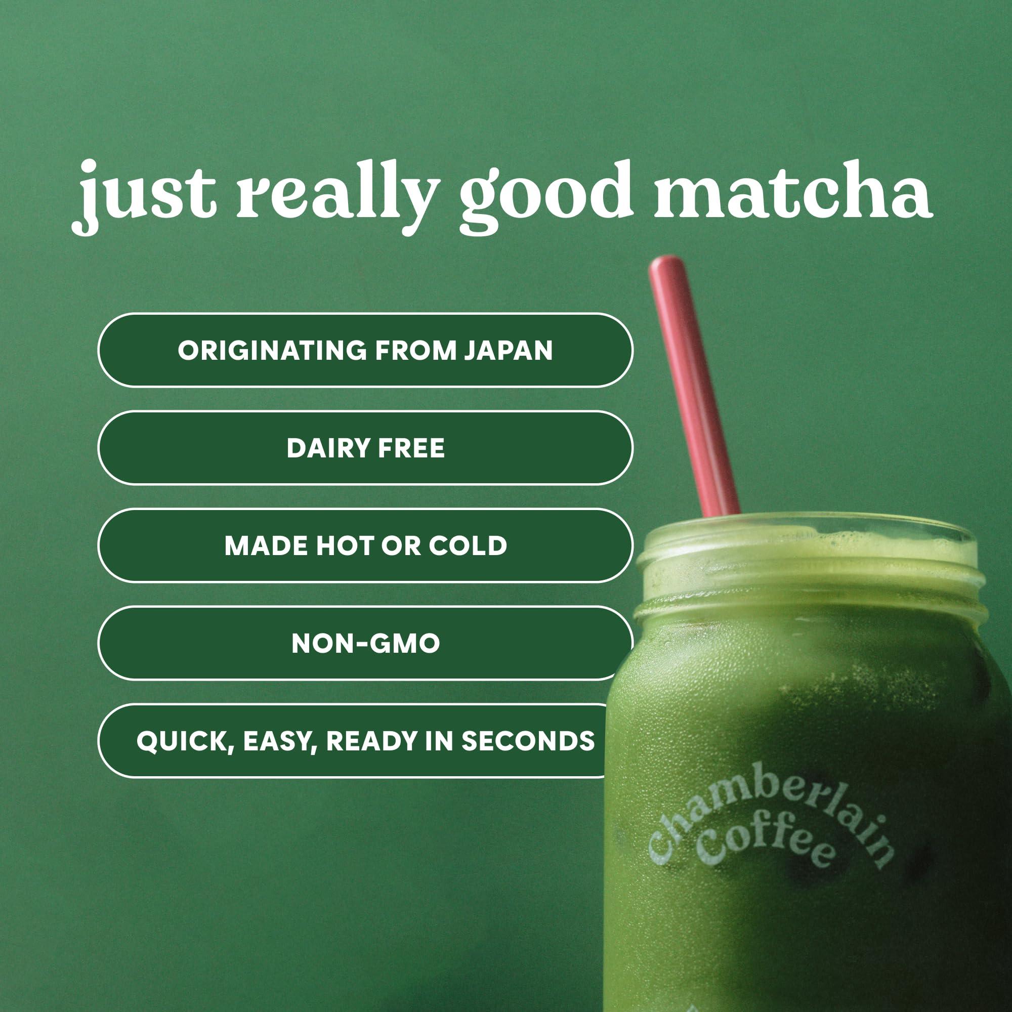 Chamberlain Coffee Chamberlain Coffee Lavender Matcha Latte Mix - Matcha Latte with Oat Milk - Sweet Lavender + Fresh Mint - Vegan Matcha Latte Powder - 10 Servings