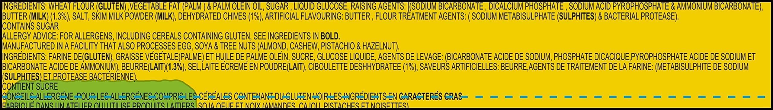 BRITANNIA Britannia Crackers 50 50 Maska Chaska Biscuit 2.19oz (62g) - Dipped in Butter and Peppered - Delicious, Light & Crispy Cookies (Pack of 6)