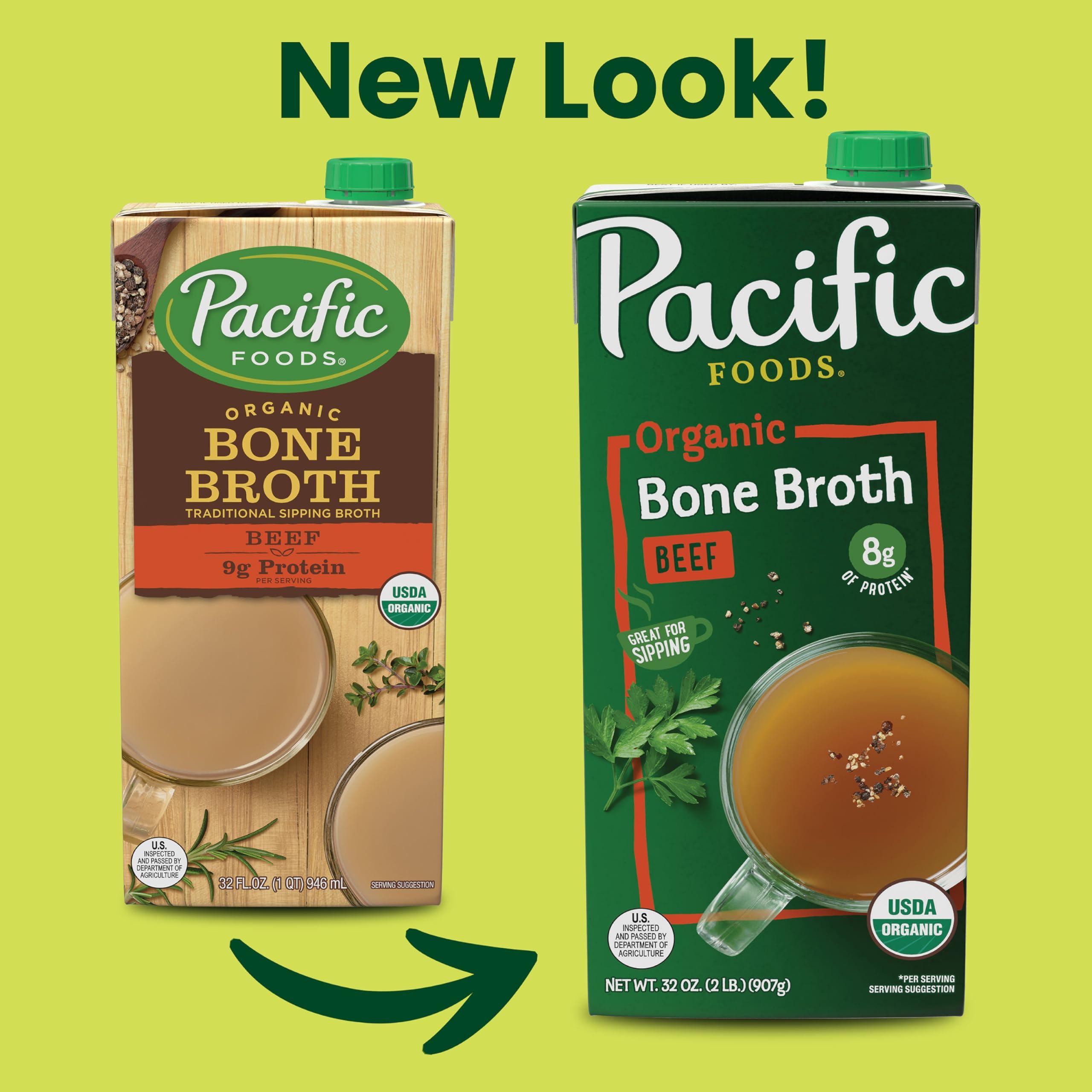 Pacific Foods Pacific Foods Organic Beef Bone Broth, 32 oz Carton