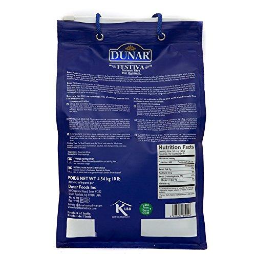 Dunar Dunar Festiva Pusa Basmati Rice, 10 Lb